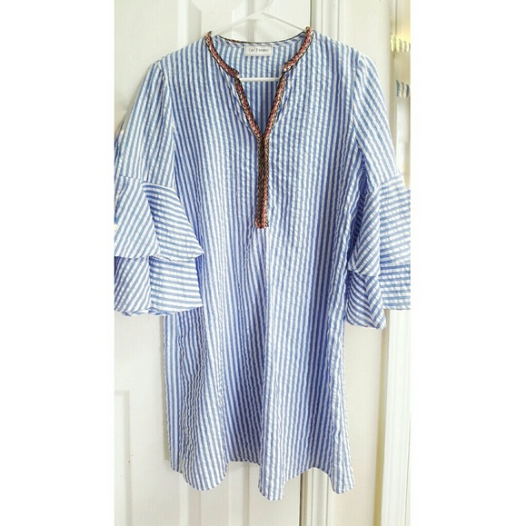 BOUTIQUE Ces Femme Striped Tunic - Picture 2 of 3